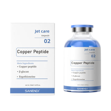 SANENDI Facial Skin Serum Ampoules Hydrating Brightening Skincare with Astaxanthin Copper Peptide PDRN Collagen Niacinamide HA