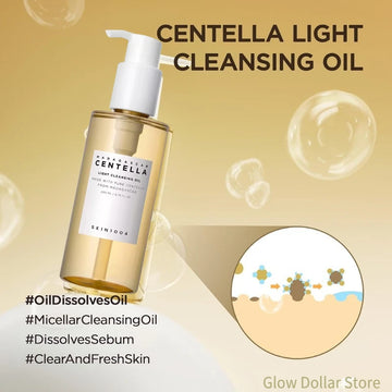 Korean SKIN1004 Skincare Centella 3pcs Set, Toning Toner, Pore Care Light Cleansing Oil, Facail Serum for Soothing Sensitive Skin