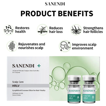 Exobio Meso Serum for Fast Hair Growth Anti Hair Loss  Kit ASCE+ SCALP CARE Break Hair Strengthener Korean 4 Vials