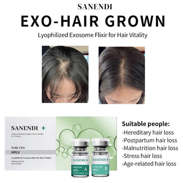 Exobio Meso Serum for Fast Hair Growth Anti Hair Loss  Kit ASCE+ SCALP CARE Break Hair Strengthener Korean 4 Vials