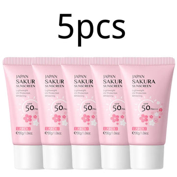Sakura Sunscreen Cream SPF50 Moisturizing UV Protect Face Body Sunscreen Isolation Lotion Oil Control Reduce Melanin Skin Care