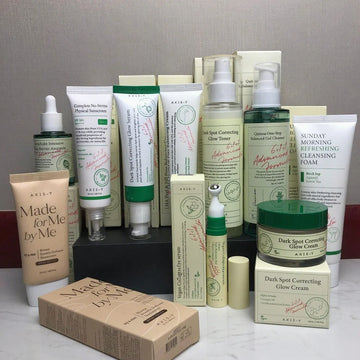 Dark Spot Correcting Glow Serum/Cream, Balanced Gel Cleanser, Daily Purifying Treatment Toner Skin Care