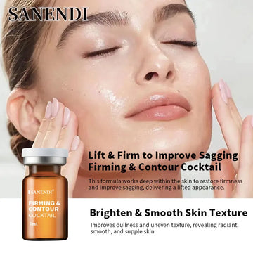 Sanendi Facial Care Serum Set Deep Moisturizing Relief Serum Firming and Glowing Skin Korean Moisturizing Care Series 7ml*5