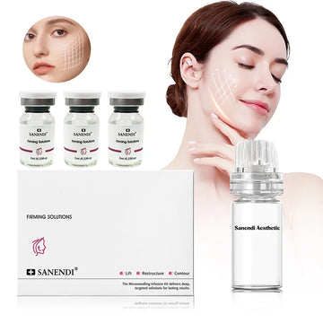 MicroInfusion Serum for Face With Stamp Hyaluronic acid Moisturize Firming Texture Anti Aging Home Care Kit Essence All Skin