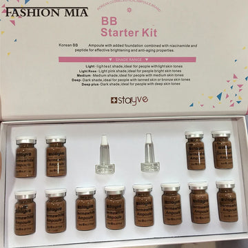 Stayve BB Cream Glow Starter Niacinamide Essence Kit Facial Salmon DNA Foundation Cream Moisturise Beauty Skin Care