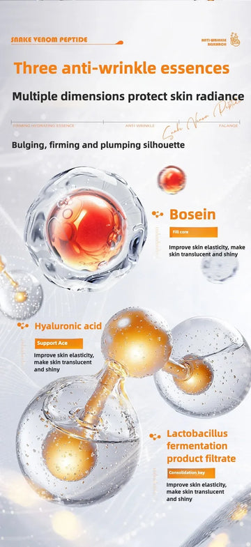 Korea 5ml*10pcs Freeze-Dried Powder Peptide Serum Kit Moisturizing Shrink Pores Whitening Essence All Skin Types Skin care