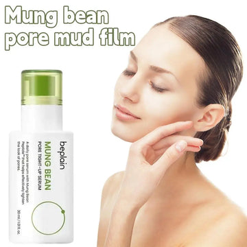 Korean Green Bean Beplain Set Foam, Face Pore Moisturizing Mung Bean Peptide Serum, Pore Clay Mask and Cleansing Oil Skincare Sets