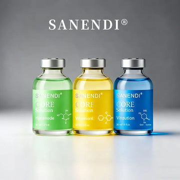 Sanendi CORE Series anti acne white skin anti Wrinkle Rcpair Skin Damage remove acne Facial Skincare Set Beauty Salon