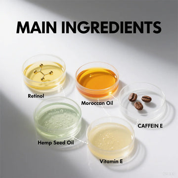 Under Eye Cream, Caffeine & Retinol, Anti-Aging, 5 Minutes Lifting Effect, Dark Circles, Puffiness, Wrinkles.