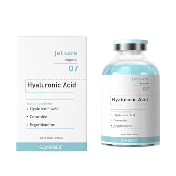 SANENDI Facial Skin Serum Ampoules Hydrating Brightening Skincare with Astaxanthin Copper Peptide PDRN Collagen Niacinamide HA