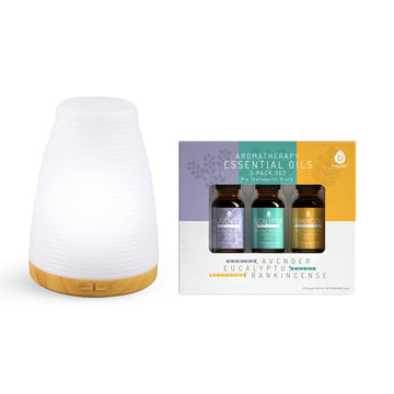 Aromatherapy 2 in 1 USB Diffuser & Essential Oil Set - Skincare Lab