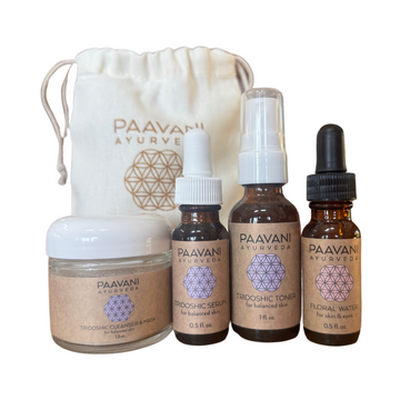Tridoshic Skincare Ritual | Travel Size Ayurvedic Set for Balanced Skin
