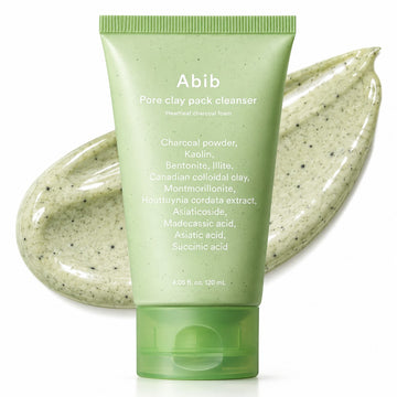 Abib Pore Clay Pack Cleanser Heartleaf Charcoal Foam 120ml