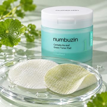 numbuzin No. 1 Centella Re-leaf Green Toner Pad 70 Pads