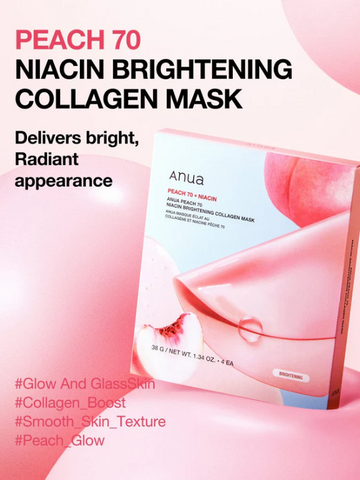 Anua Peach 70 Niacin Brightening Collagen Mask 38g-3