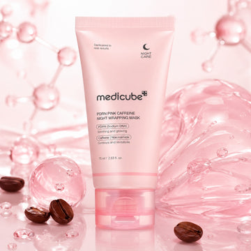 MEDICUBE Masque de nuit enveloppant PDRN Pink Caffeine 75ml