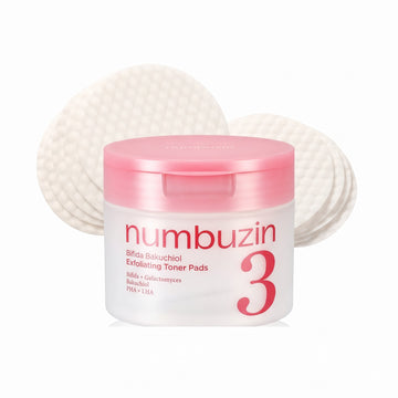 numbuzin No. 3 Bifida Bakuchiol Exfoliating Toner Pad 70 Pads