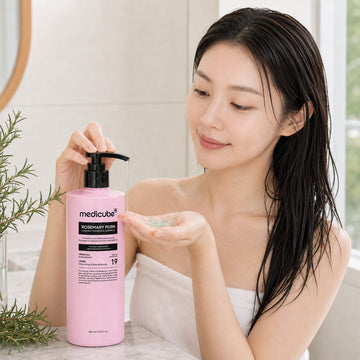 Shampooing Épaississant Rafraîchissant au Romarin et PDRN medicube 400ml