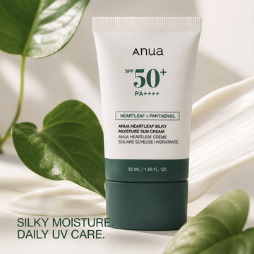 Crème solaire hydratante et soyeuse Anua Heartleaf SPF50+ PA++++ - 50 ml