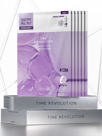 MISSHA Time Revolution Retinol 1000 Shot 2 Step Solution Mask
