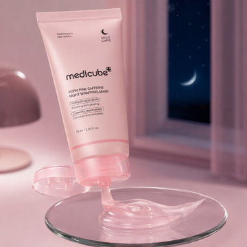 MEDICUBE Masque de nuit enveloppant PDRN Pink Caffeine 75ml