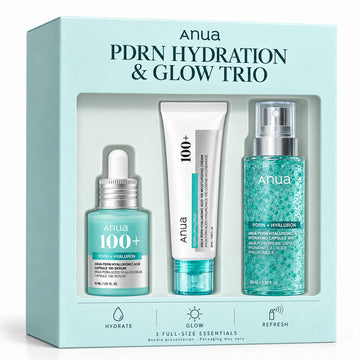 Anua PDRN Hydration & Glow Trio – Serum, Cream & Mist