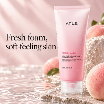 Anua Mousse Nettoyante Éclat Pêche et Niacinamide 150ml