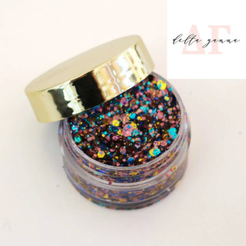 Paillettes pour le visage aux couleurs de l'école