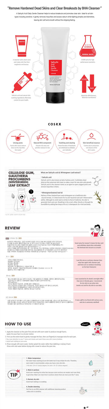 COSRX Salicylic Acid Daily Gentle Cleanser 150ml