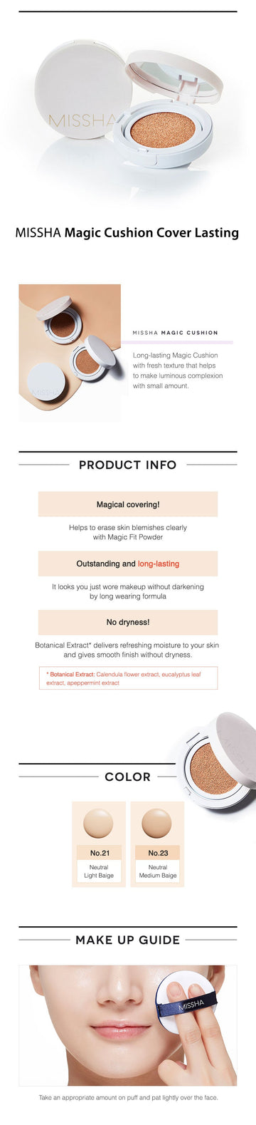 MISSHA Magic Cushion Cover Lasting 15g