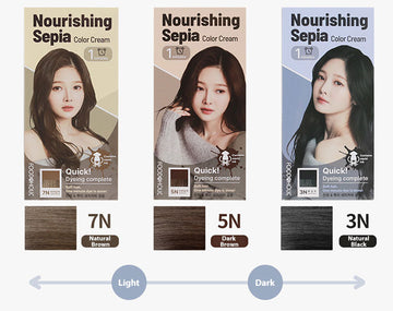 Foodaholic Nourishing Sepia Color Cream 1min 3N Natural Black 60g