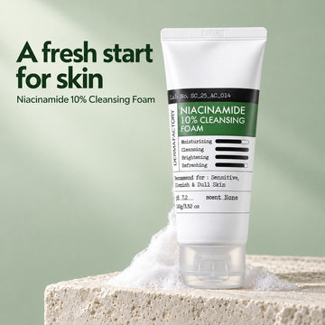 DERMA FACTORY Niacinamide 10% Cleansing Foam 100g