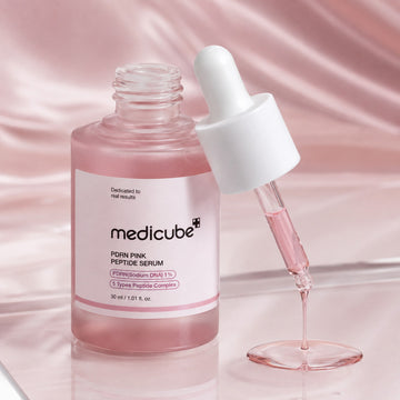 Sérum aux peptides roses PDRN Medicube 30 ml - Hydratation éclatante