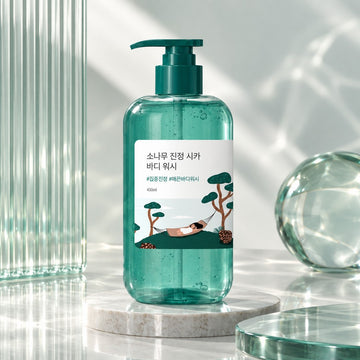 ROUND LAB Gel Douche Corps Apaisant Pin Cica 400ml