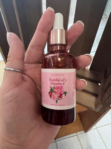 Rosehip oil + Vitamin C vegan skincare