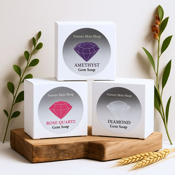 Aquamarine Birthstone Gem Soap with Hidden Silver Ring