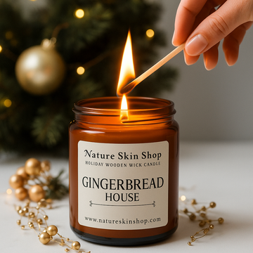 Gingerbread House Wood Wick Soy Candle