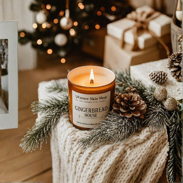 Gingerbread House Wood Wick Soy Candle