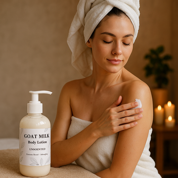 Goat Milk Shea Body Lotion, Eczema Relief and Anti-aging
