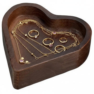 Love In The Air Wooden Heart-Shaped Candle 3wick