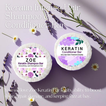 Keratin Intense Repair Shampoo & Conditioner Bar Set - Skincare Lab