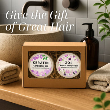 Keratin Intense Repair Shampoo & Conditioner Bar Set - Skincare Lab