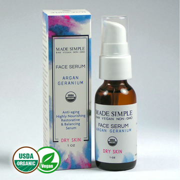 Argan Geranium Face Serum for Dry Skin