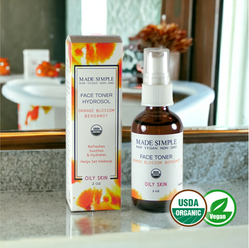 Orange Blossom Bergamot Face Toner for Oily Skin - Skincare Lab