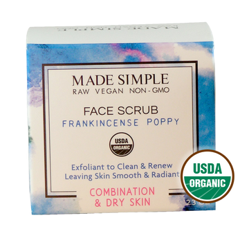Frankincense Poppy Seed Face Scrub for Combination/Dry Skin - Skincare Lab