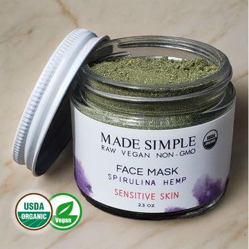 Spirulina Hemp Face Mask for Sensitive Skin - Skincare Lab