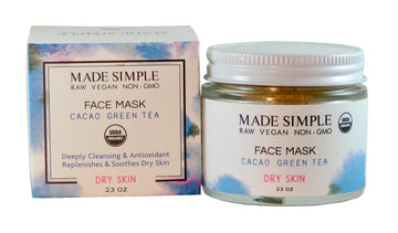 Cacao Green Tea Face Mask for Dry Skin