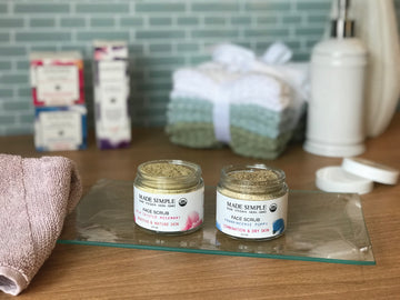 Frankincense Poppy Seed Face Scrub for Combination/Dry Skin - Skincare Lab