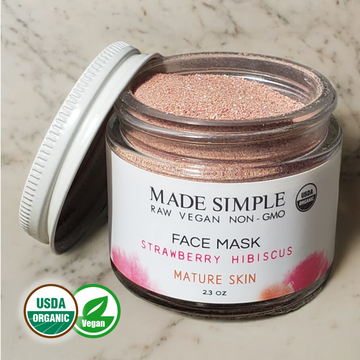 Strawberry Hibiscus Face Mask for Mature Skin - Skincare Lab