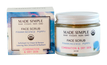 Frankincense Poppy Seed Face Scrub for Combination/Dry Skin - Skincare Lab